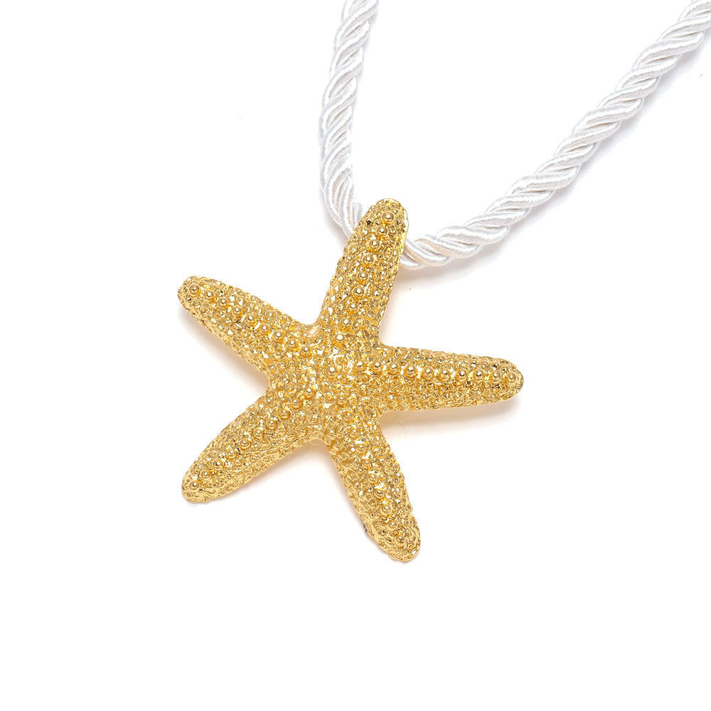 Starfish holiday style clavicle chain