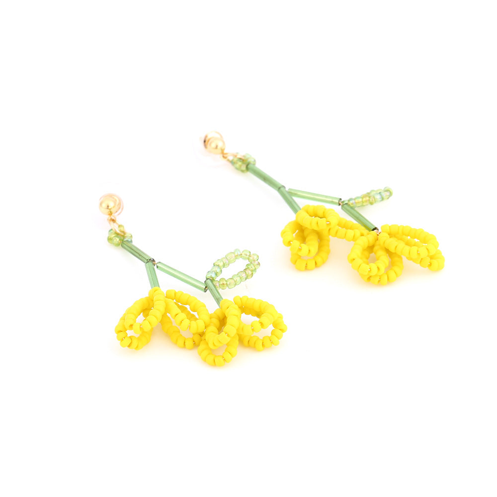 Boho flower earrings