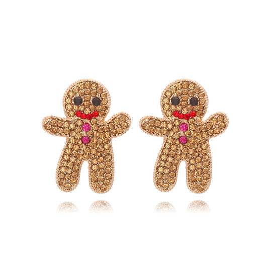 Christmas Gingerbread Man Earrings