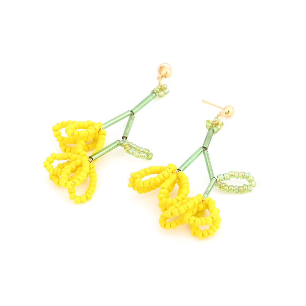 Boho flower earrings