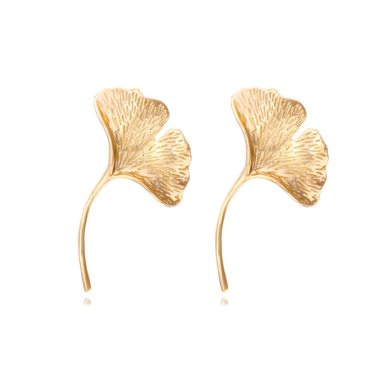 Ginkgo leaf earrings