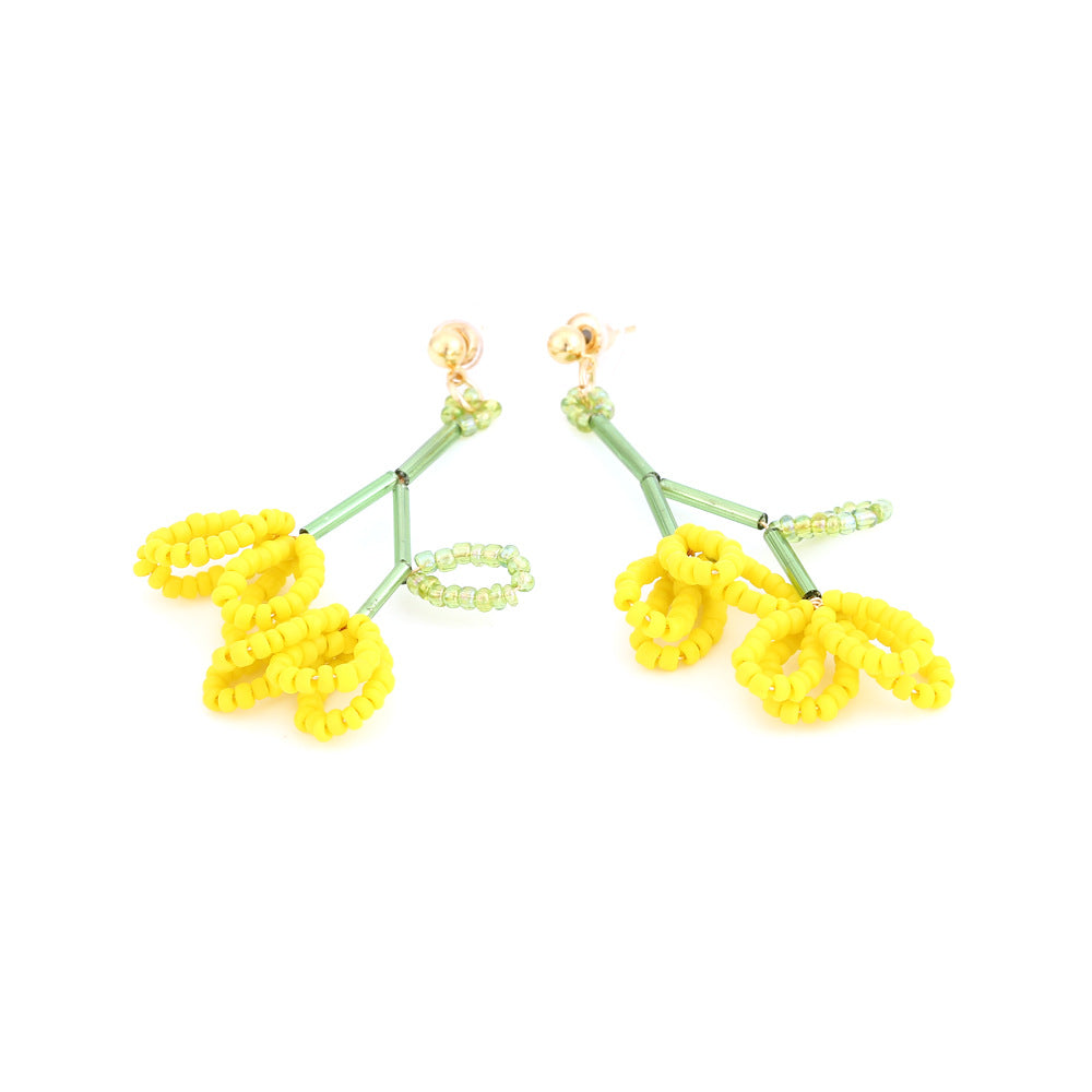 Boho flower earrings