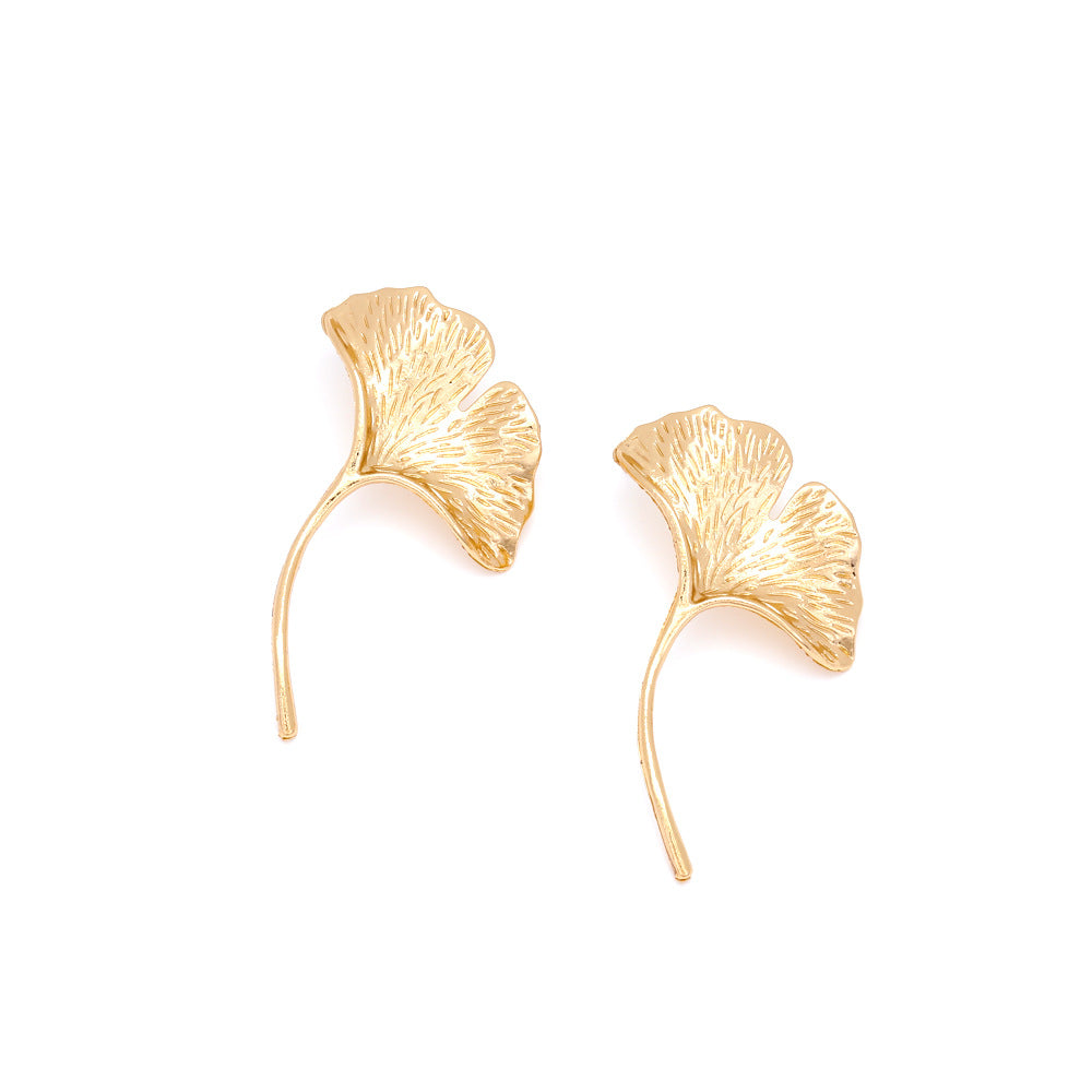 Ginkgo leaf earrings