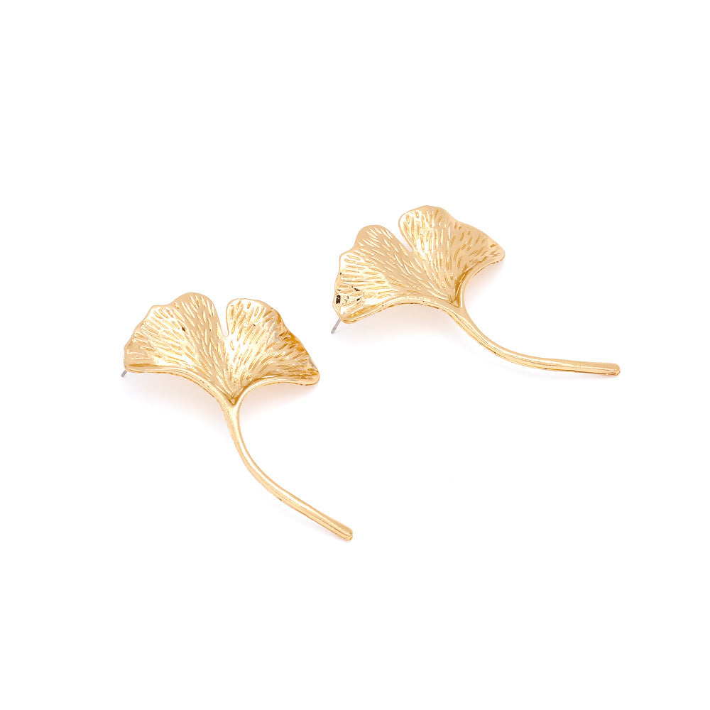 Ginkgo leaf earrings